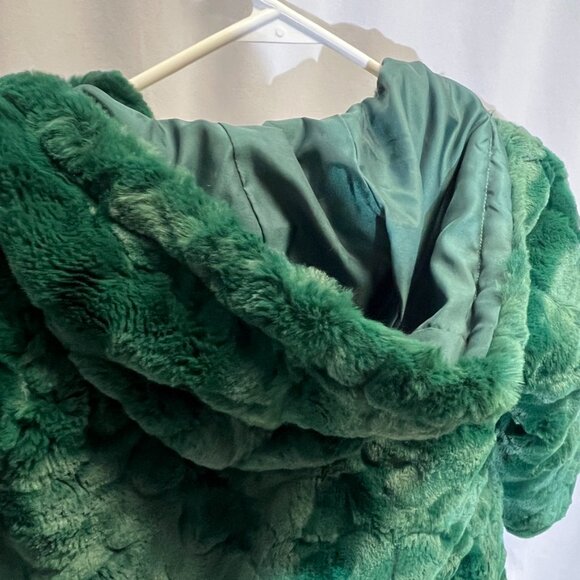 Fancy Winter Faux Fur Pea Coat from Spain - Picture 11 of 15